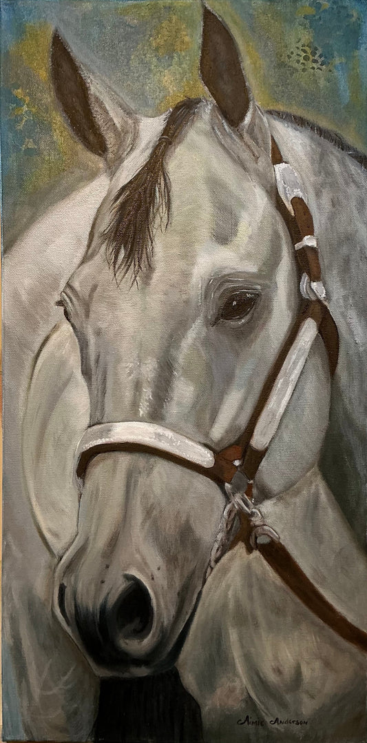 Heza Silver Blue Boy Giclee Paper Print