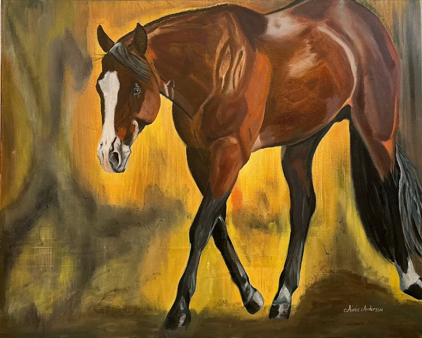 BLAZE OF GLORY - 24x30 Original