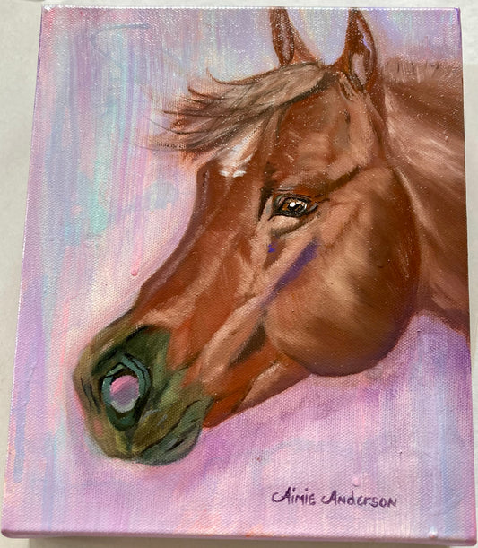 My Little Horse  RUSTY - Giclee Paper Print