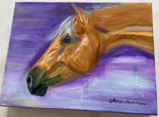 My Little Horse MAVERICK -   Giclee Paper Print