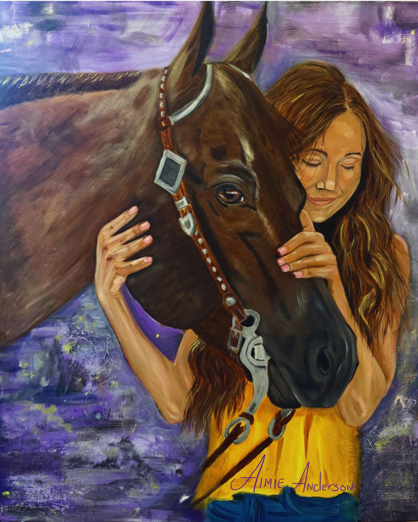 Unbridled Love Original 24x30 inch canvas